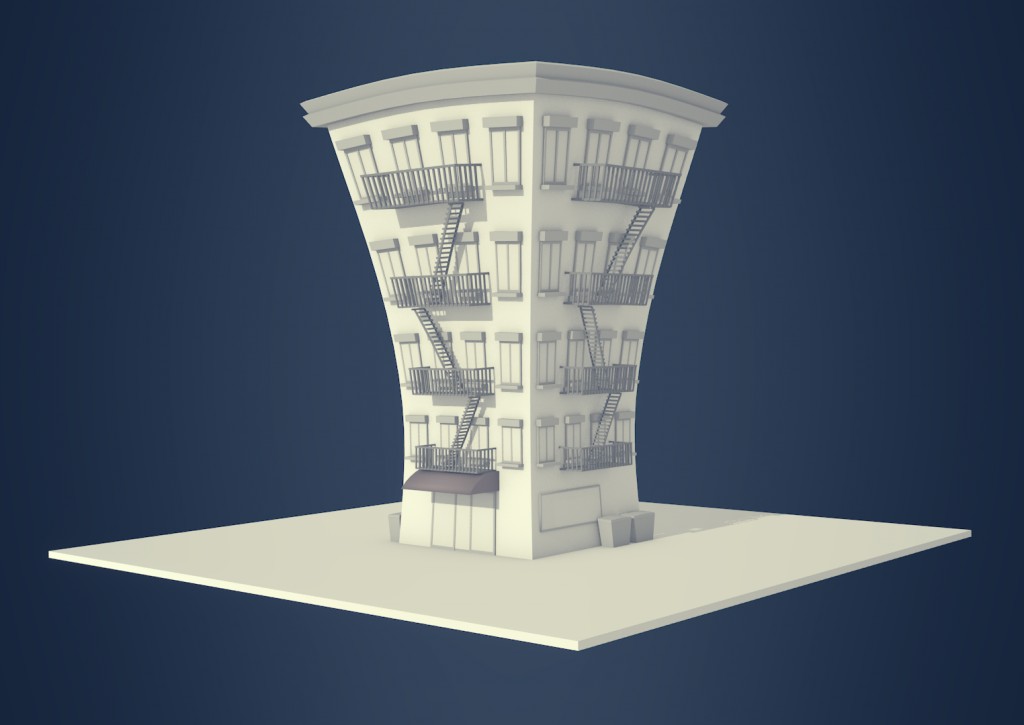 Cartoon Style Building preview image 1